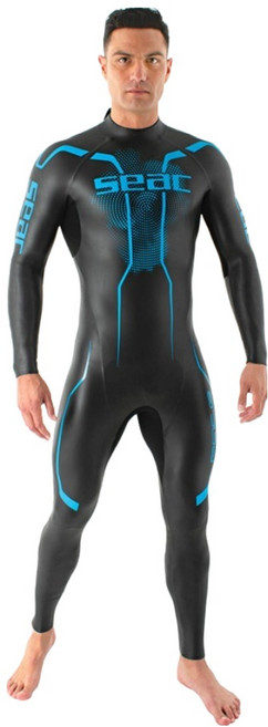 seac 男性用 顱頂式 自由潛水 潛水衣 2.5~3.5mm