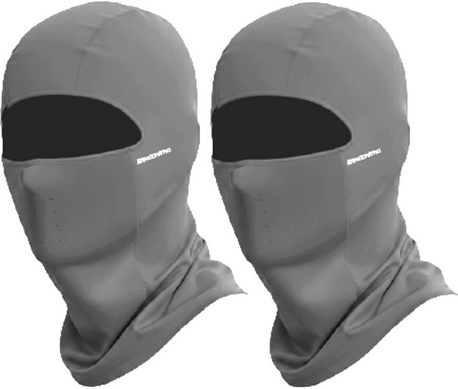 인콘트로 360 올커버 에어홀 쿨 바라클라바, 2개, 민자 회색