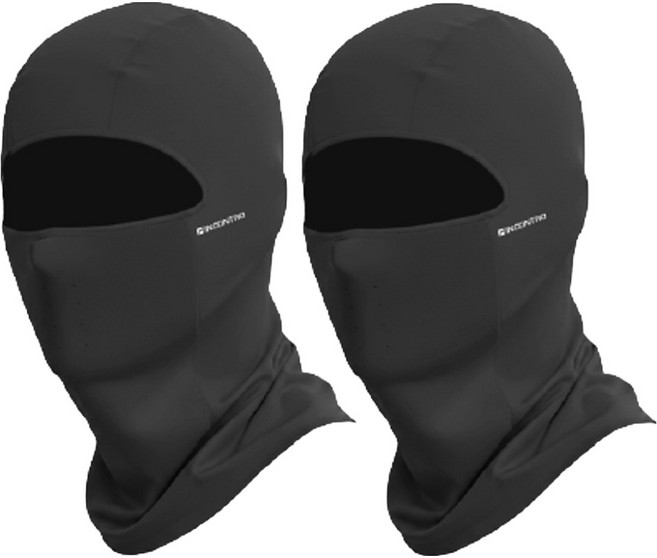 인콘트로 360 올커버 에어홀 쿨 바라클라바, 2개, 민자 검정색