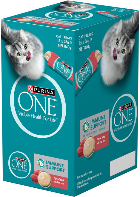 퓨리나원 고양이 건강 퓨레 짜먹는 스틱 간식 60p, 840g, 1개, 참치