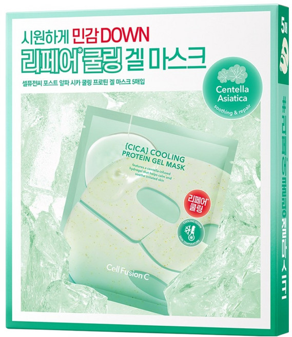 셀퓨전씨 포스트 알파 시카 쿨링 프로틴 겔 마스크, 1개, 5개입