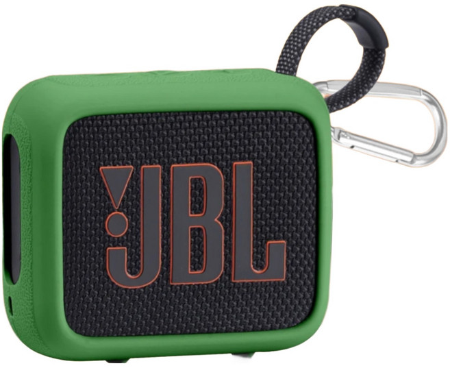 GRAYCO JBL GO4 컬러 하우징 범퍼 케이스, 그린