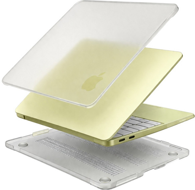 apent MacBook Neo 霧面透明硬殼保護套