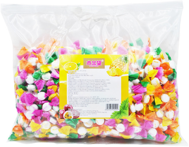 무란왕 무설탕 4가지 과일맛 비타민C 민트 캔디, 1개, 500g