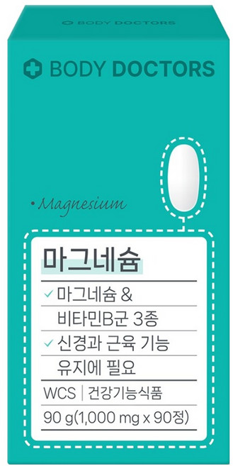 바디닥터스 마그네슘 90g, 1개, 90정