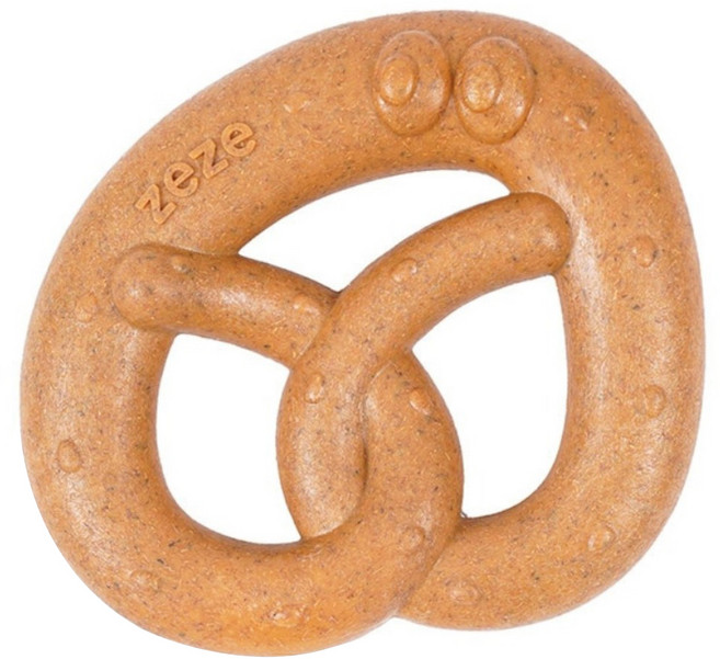 zeze 蝴蝶餅造型啃咬狗玩具, 褐色, 1個