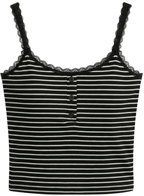 부루앤쥬디 여성용 레이스 버튼 나시 BOSFTK507B