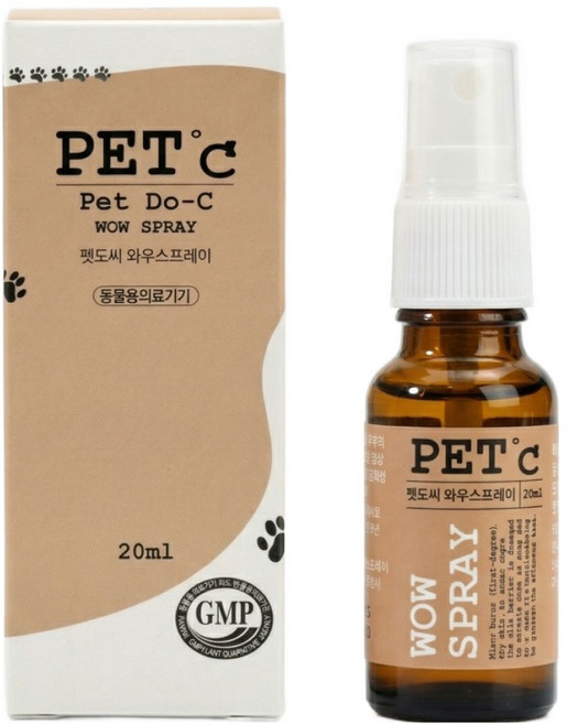 펫도씨 반려동물 와우스프레이 상처관리 보호제, 1개, 20ml