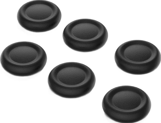 호후 플스5 PS5 듀얼센스 엣지 컨트롤러 아날로그 스틱 교체 캡 6p 세트, 블랙, 1세트