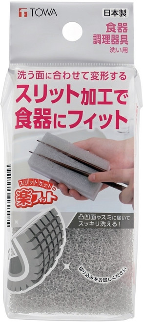 TOWA 東和產業 樂Fit 方塊清潔海綿 食器調理器具, 1個, 1個裝