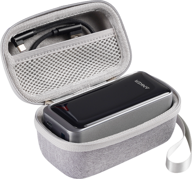 GRAYCO 앤커 프라임 파워뱅크 보조배터리 A1336 전용 하드쉘 수납 케이스, Grey, 1개