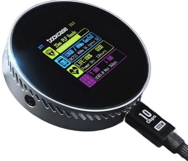 DOCKcase MagSafe 不含 SSD 外接硬碟盒 Space 銀色 15W