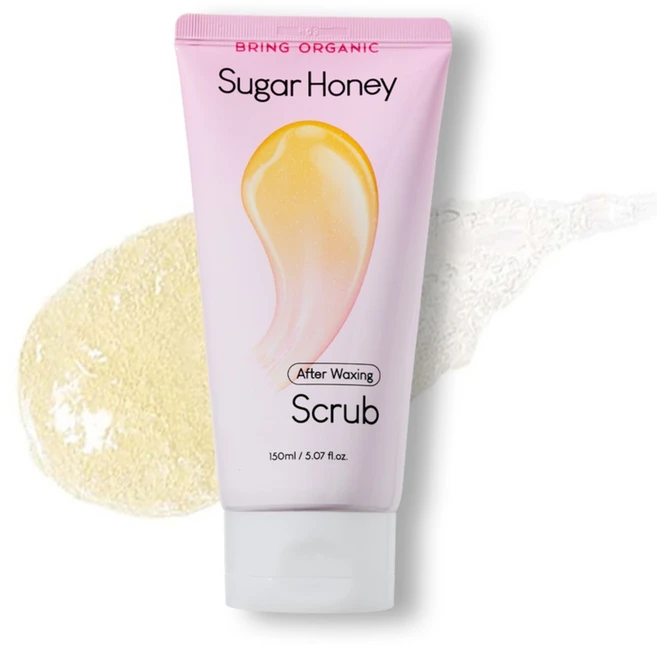 브링오가닉 슈가 허니 바디 스크럽 애프터 왁싱, 150ml, 1개 - 쿠팡