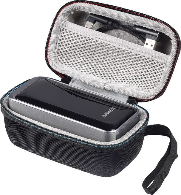 GRAYCO 앤커 프라임 파워뱅크 보조배터리 A1336 전용 하드쉘 수납 케이스, Black, 1개