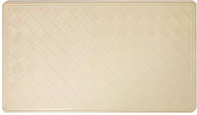 목욕덕후 화장실매트 미끄러움방지 욕실매트 40 x 70 cm, 1개, 베이지