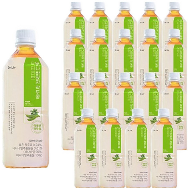 닥터리브 바나바잎차 작두콩, 20개, 500ml