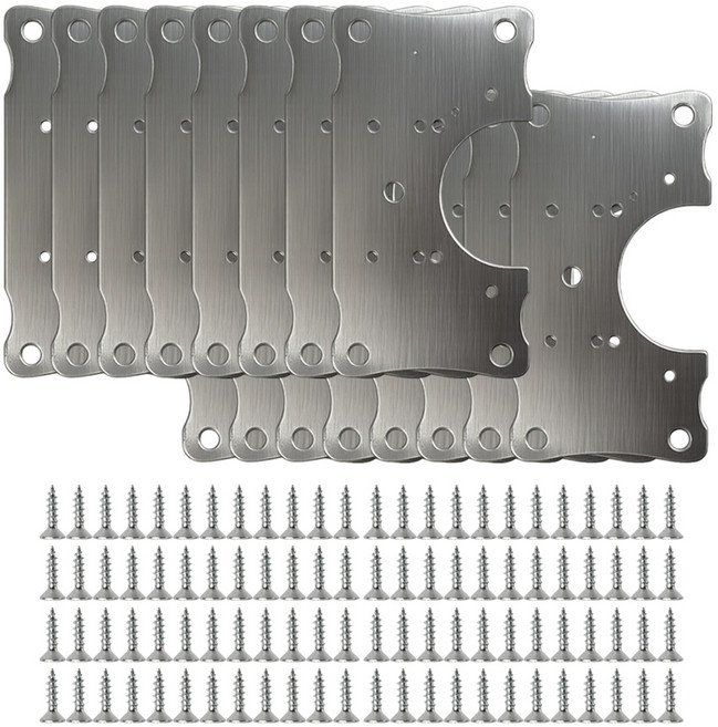 스탠맨 스테인레스 경첩보강판 C타입, 16개