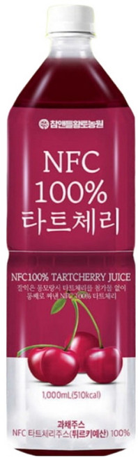참앤들황토농원 NFC착즙 타트체리 주스, 1L, 1개