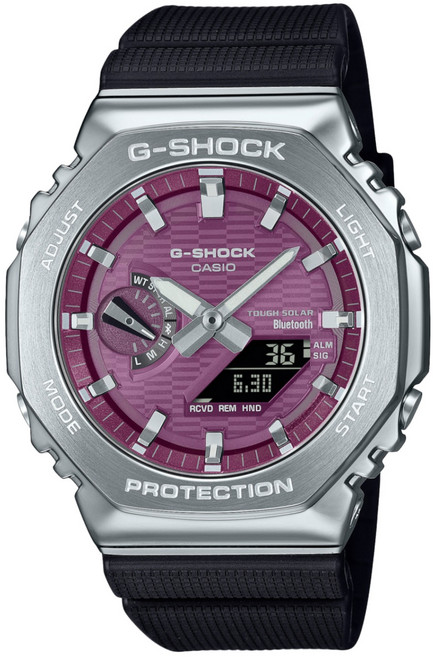 CASIO 卡西歐 G-SHOCK 雙顯錶 GBM-2100A-4BDR, 紫色, 1個