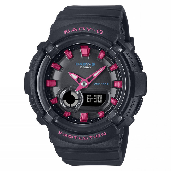 CASIO 卡西歐 BABY-G 雙顯錶 BGA-280DN-1ADR, 黑色, 1個