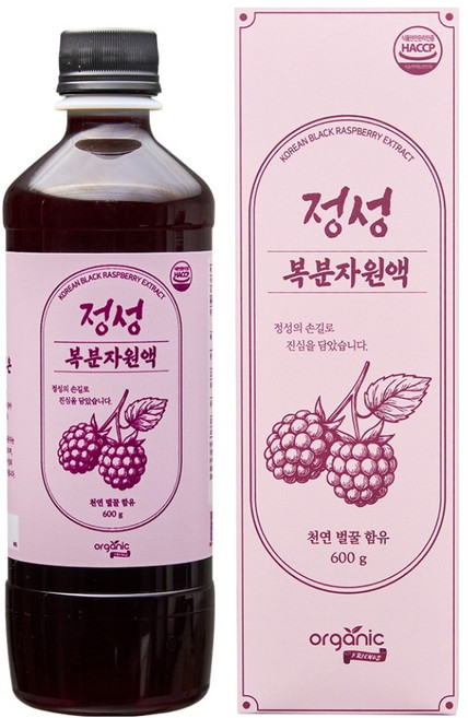 오가닉프렌즈 정성 복분자원액, 600g, 1개입, 1개