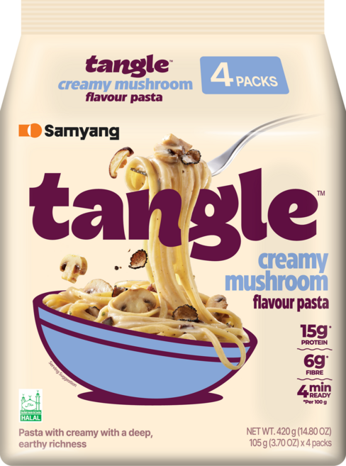 Samyang Foods 三養 蘑菇義大利麵 4個裝, 105g, 1套