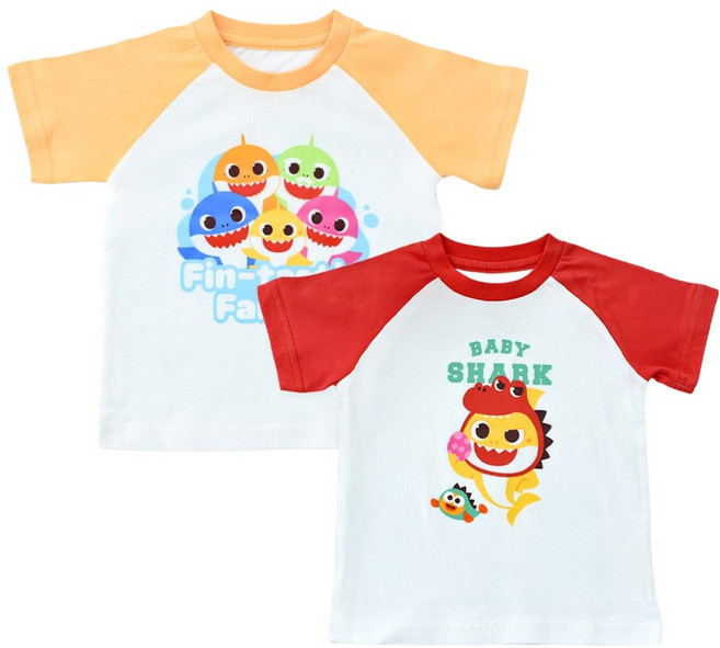 BABY&I 鯊魚寶寶短袖T恤2件組