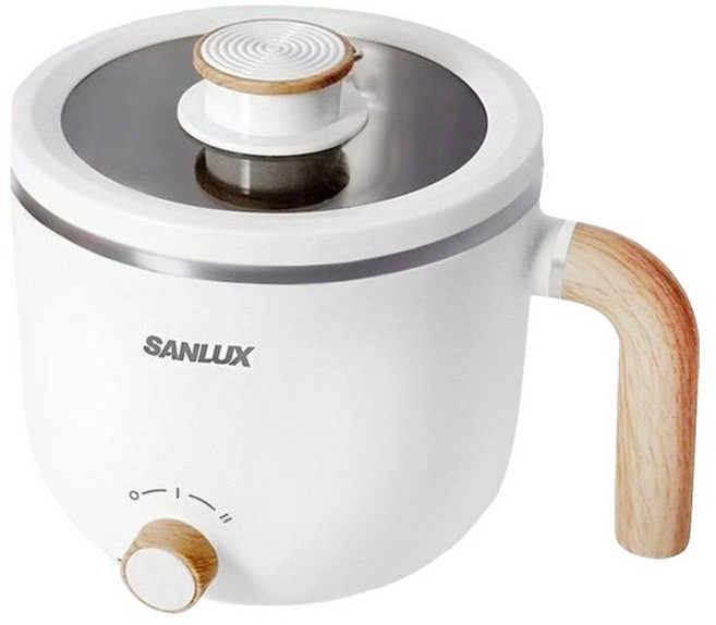 SANLUX 台灣三洋 304不鏽鋼內膽美食鍋 1.2L, SYEC-F80