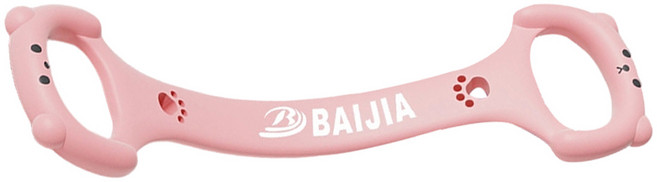 BAIJIA 貓爪拉力器 開肩美背健身瑜伽拉力帶, 粉色, 1個