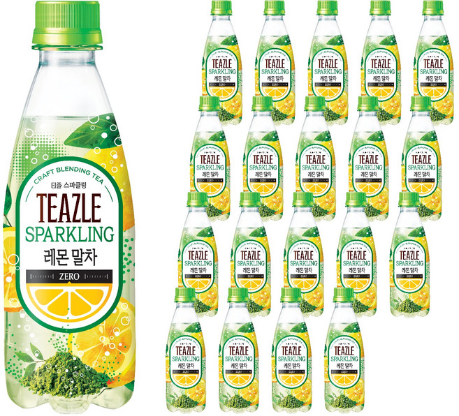 티즐 스파클링 레몬말차, 20개, 350ml