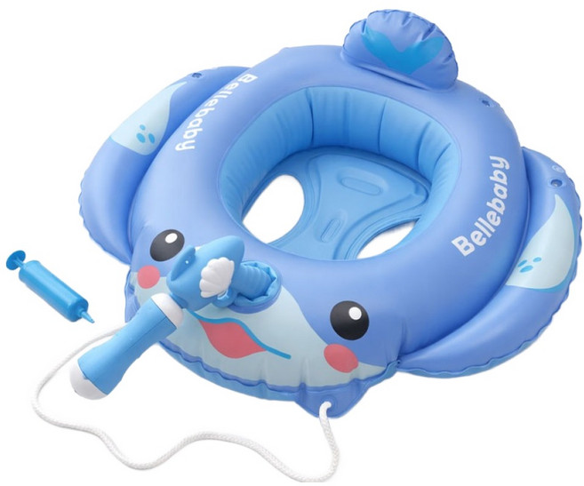 벨베이비 유아용 튜브 물총 튜브, 1개, 돌고래