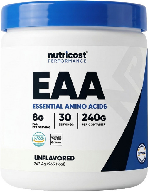 nutricost EAA 粉末 原味 30份, 240g, 1個