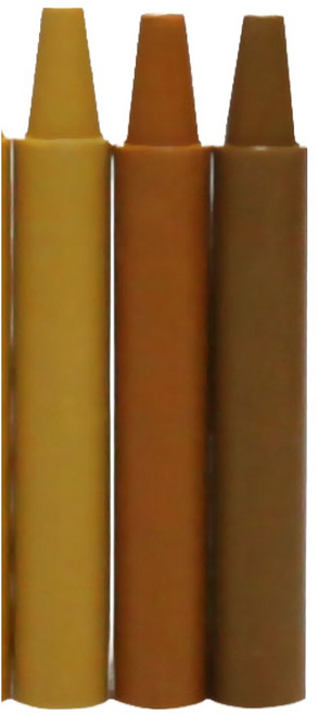 Vtech 목재 흠집 보수 우드스틱 갈색 VT-074 + 짙은 갈색 VT-075 + 어두운 갈색 VT-076 세트, 1세트