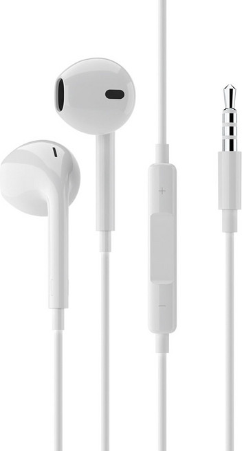 요이치 애플 아이폰 삼성 갤럭시 호환 스테레오 유선 이어폰 루닉 3.5mm, 화이트, YS-A450