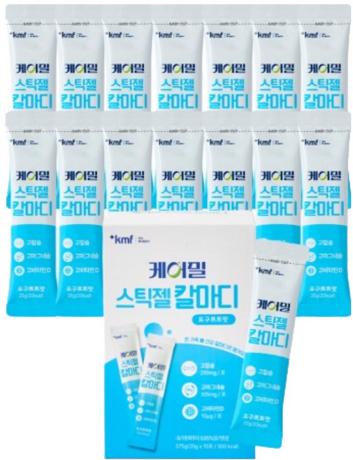 한국메디칼푸드 케어밀 스틱젤 칼마디 요구르트맛, 15개, 25g