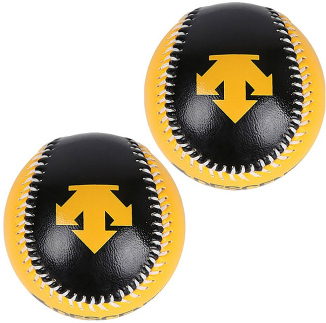 DESCENTE 迪桑特 BKYL 彩色安全球 棒球 黑黃色, S8126WEQ07, 2個