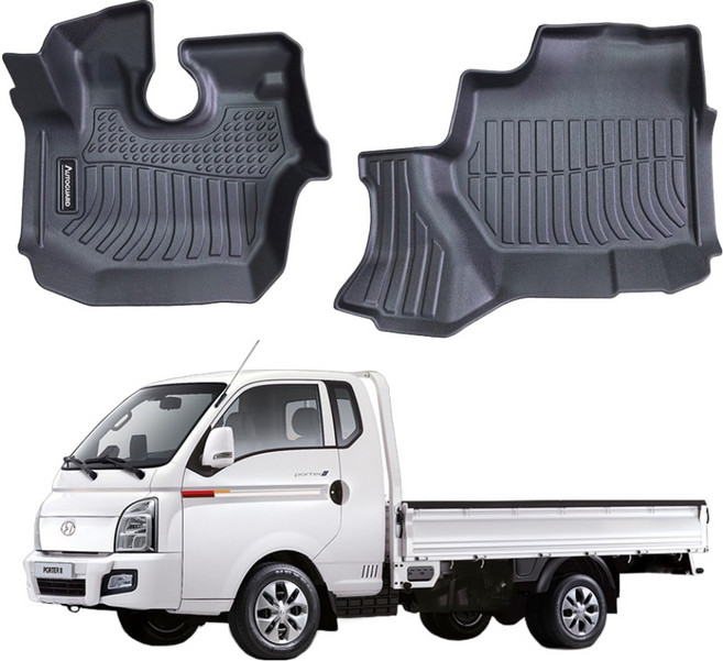 오토가드 TPE 3D 고무 1열 카매트, 블랙, 포터2 2004년 1월 출시중 LPG / 디젤 / EV 2019년 12월
