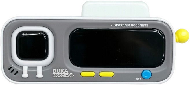 DUKA 杜克 智能溫溼度時鐘掛件 MOOD A, 白灰色