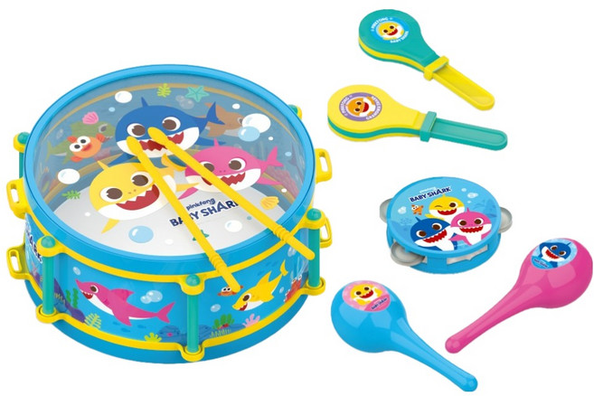 I Zone Pinkfong 鯊魚寶寶 樂器組, 混合色, 1套