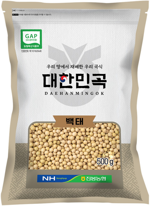 농협 대한민곡 백태, 500g, 1개