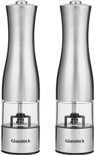 Glasslock 格拉氏洛克 電動鹽胡椒研磨器, 2個