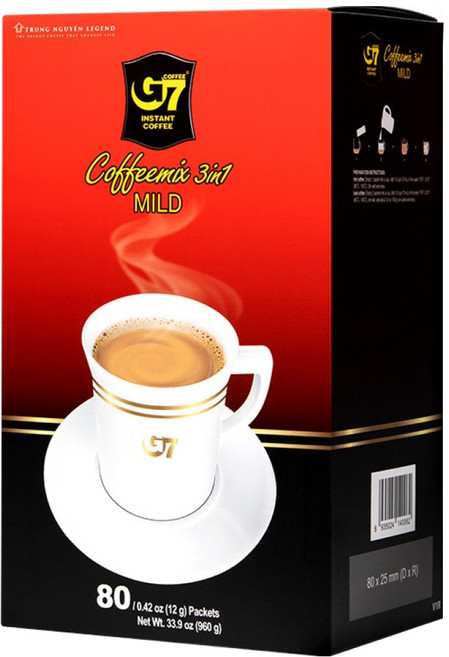 G7 3in1 마일드 커피믹스, 12g, 1개, 80개입