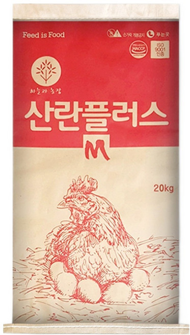 한일사료 산란 플러스 닭사료, 20kg, 1개