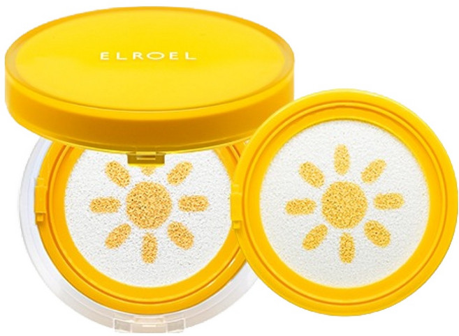 엘로엘 팡팡 톤업 선쿠션 플러스 옐로우 15g SPF50+ PA++++ + 리필 15g 세트, 1세트