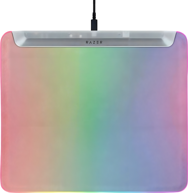 RAZER 雷蛇 Firefly 烈焰神蟲 V2 PRO 幻彩版 滑鼠墊 RZ02-04920400-R3M1, 幻影白, 1個