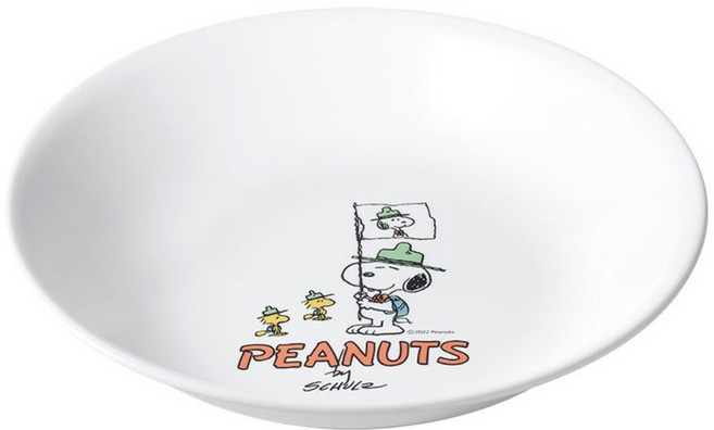Corelle Brands 康寧餐具 深盤 420, SNOOPY 露營趣, 1個