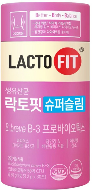 락토핏 슈퍼슬림 30p, 60g, 1개