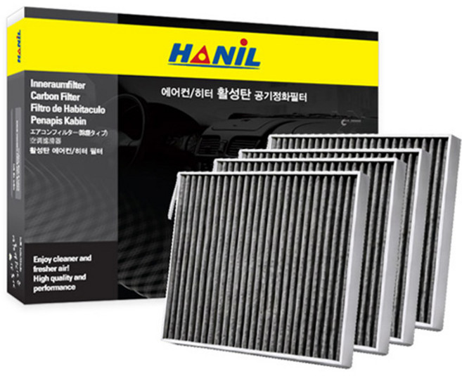 HANiL FILTER 活性碳汽車空調濾網 4入, 1個, c154