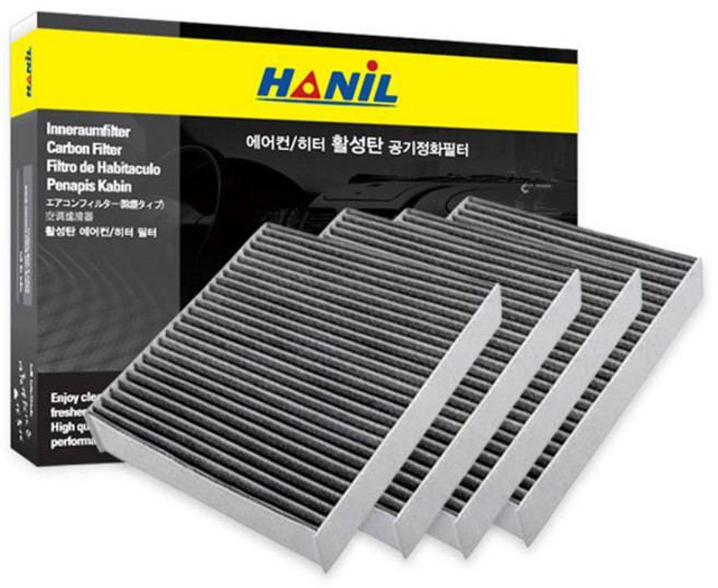 HANiL FILTER 活性碳汽車空調濾網 4入, 1個, c155
