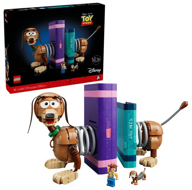 LEGO 迪士尼系列 Toy Story Slinky Dog Bookends 玩具總動員彈簧狗書擋 43301, 1個